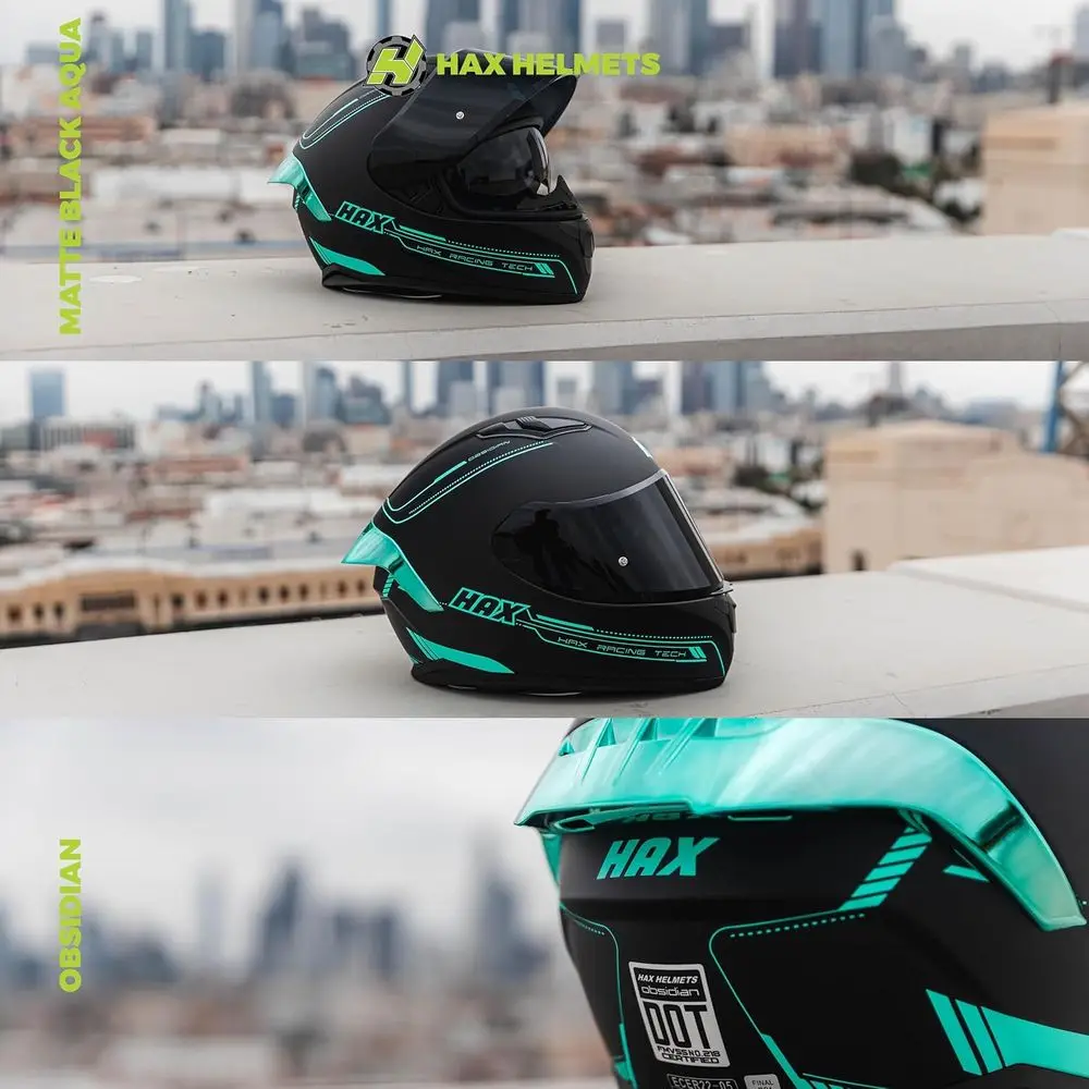 Casco moto integrale con doppia visiera per adulti - Approvato DOT, nero opaco, taglia XL