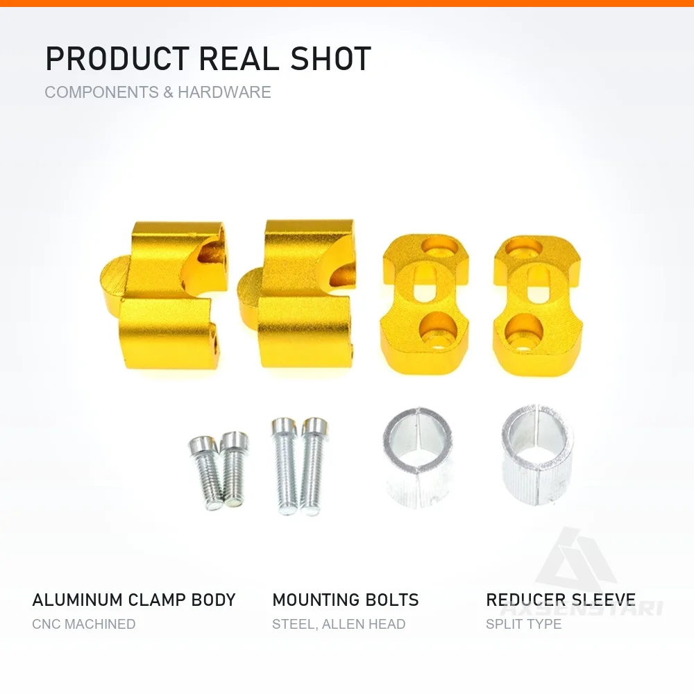22MM 28MM CNC Handlebar Clamp Accessories Fat Bar Risers Mount Adaptor for Dirt Bike Racing Motorcycle Modification view 5