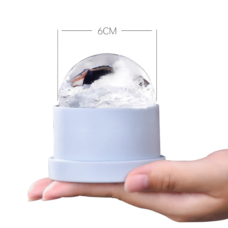 Whiskey Silicone Round Ice Hockey Mold Maker Large Spherical Ice Cube Ice Tray Grinder Suitable for Bar Home Kitchen Supplies