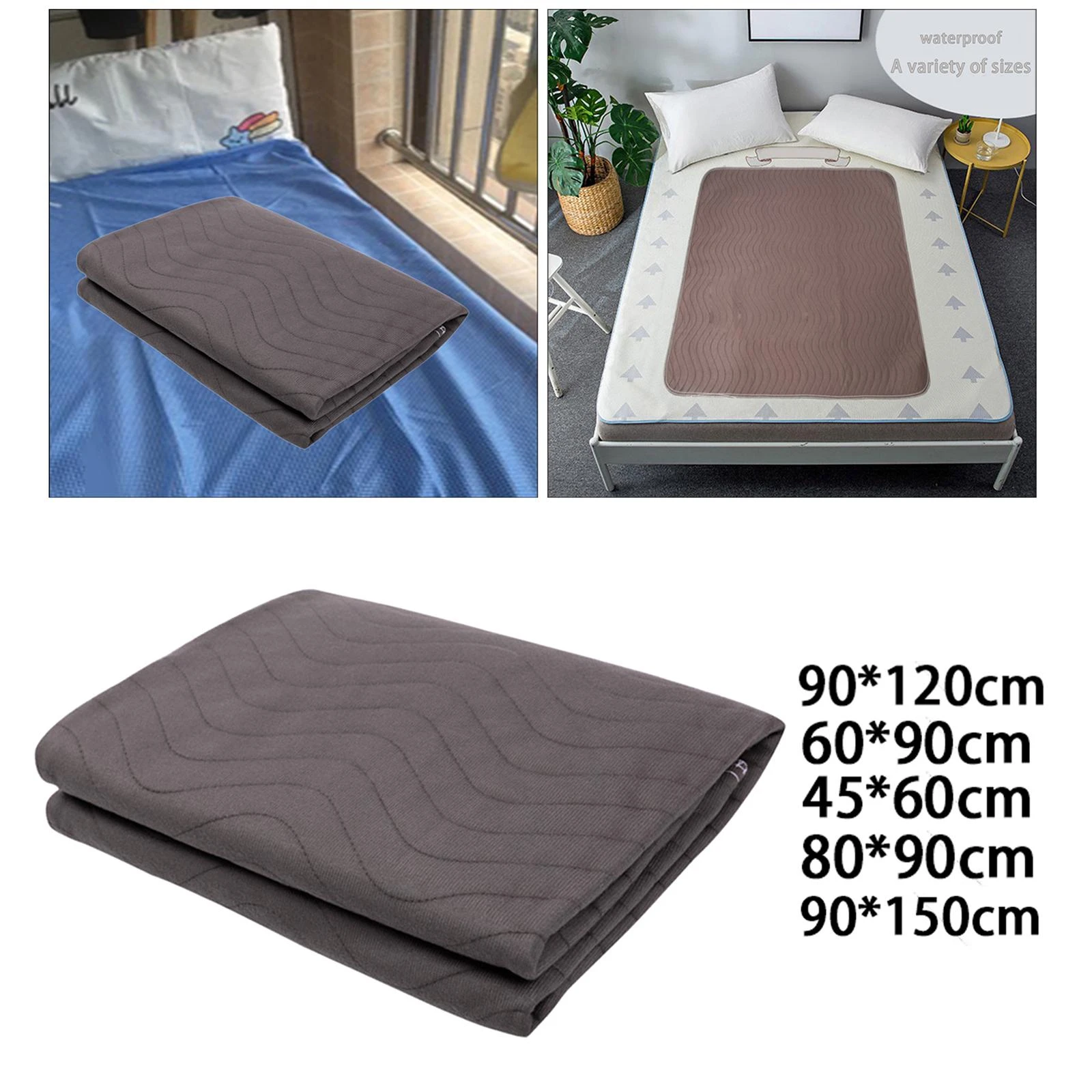 Incontinence  Bed Pad Chair Pad Washable Waterproof Protector for Spills Urine Fluids Adults Rubber Underwear Changing Pee