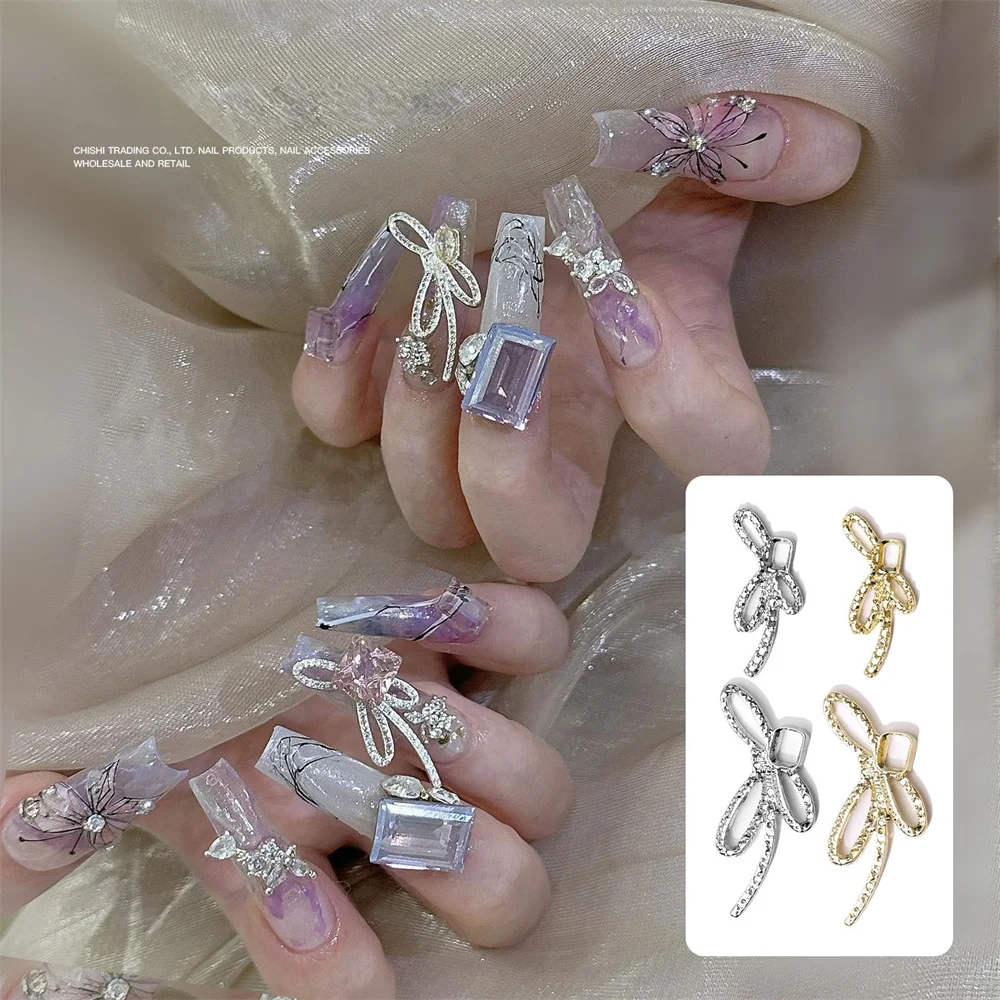 Alloy Drill Comfortable To Wear Convenient Nail Art Accessories Manicure Square Mouth With Diamonds Holiday Design Fashionable