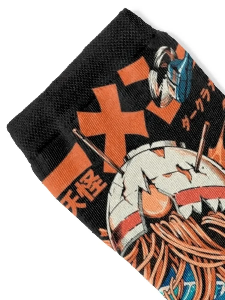 Black Dark Great Ramen off Kanagawa Socks Climbing golf Men's Socks Women's