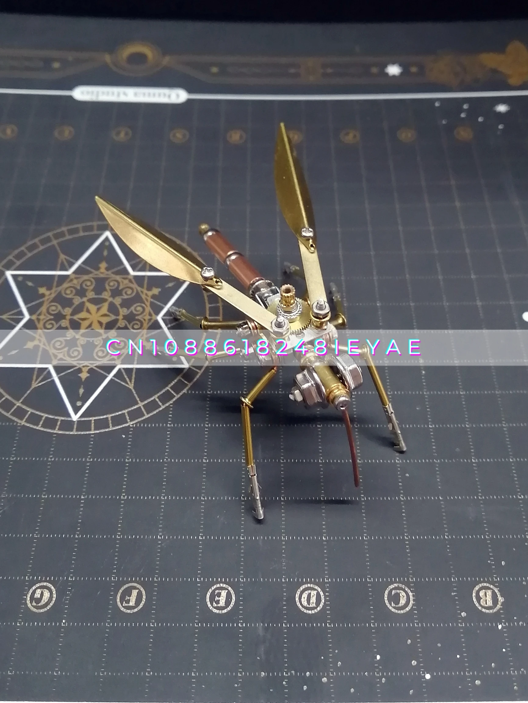 

Steampunk Mechanical Insect Mosquito Metal Assembling Model Handmade DIY Three-dimensional Puzzle Decompression Toy