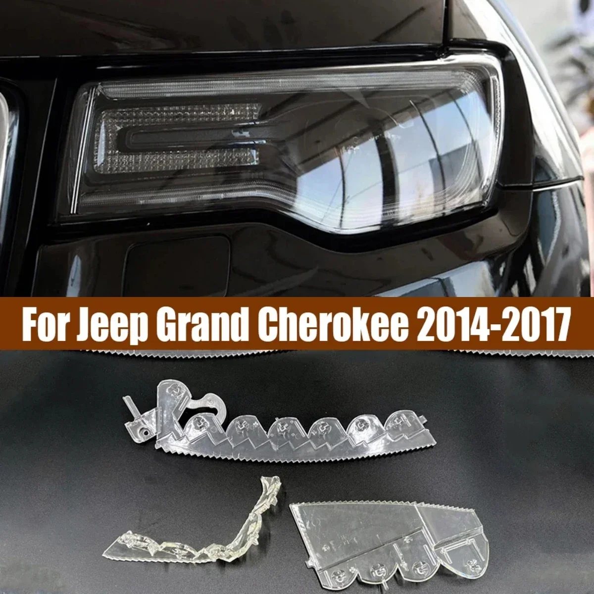 

For Jeep Grand Cherokee DRL Headlight Light Guide Strip Daytime Running Light Tube Daily Car Head Lamp Emitting Tube 2014 - 2017