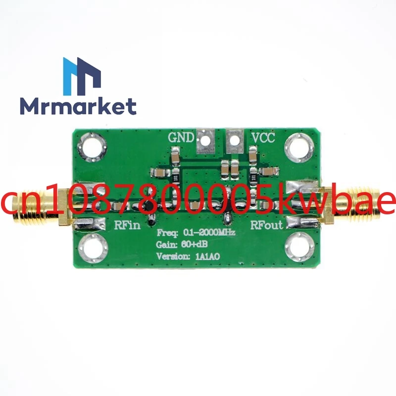 

RF broadband amplifier low noise amplifier LNA (0.1-2000MHz gain 60dB)