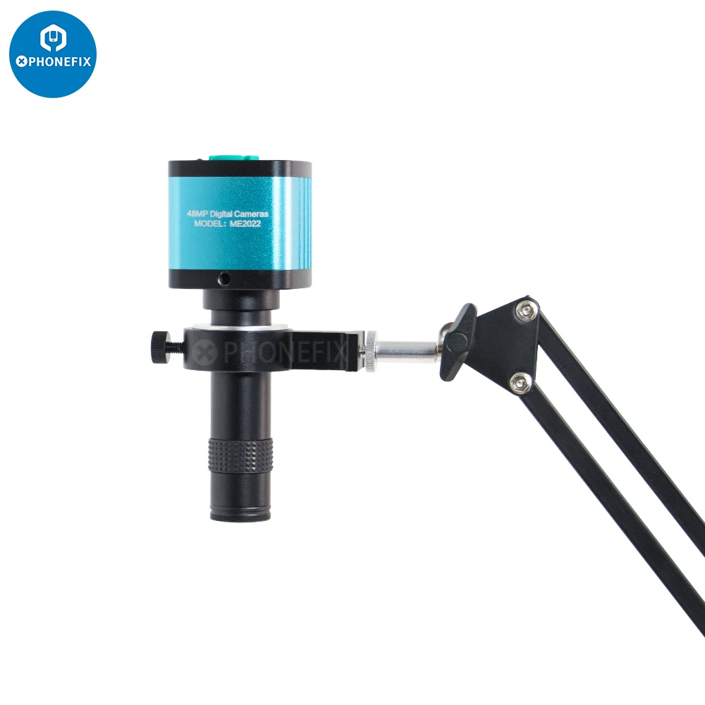 Soporte de cámara para microscopio profesional, grabación extensible, brazo de tijera con Clip, montaje de mesa
