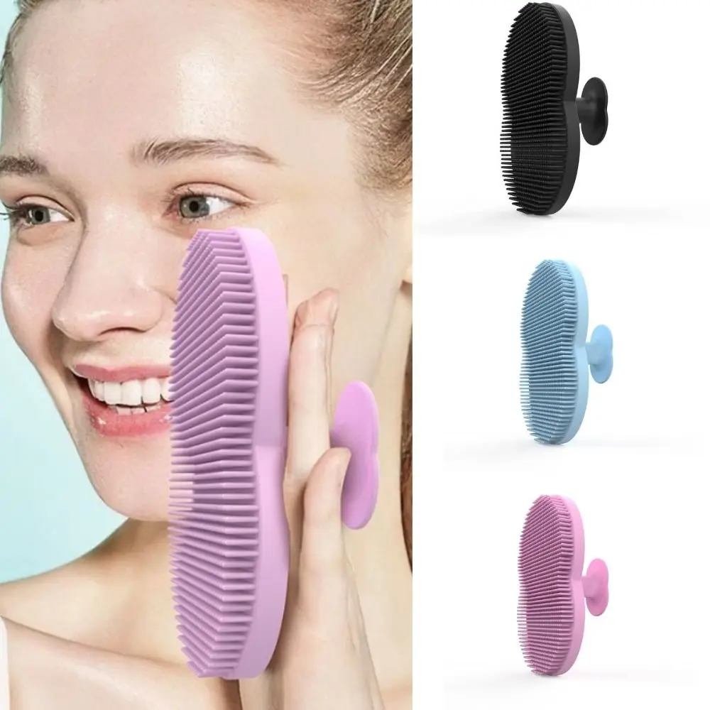 Spazzola per il viso in gel di silice al silicone Spazzola per il lavaggio delle mani Spazzola per il viso esfoliante per la pulizia profonda Rimozione dei punti neri Morbido