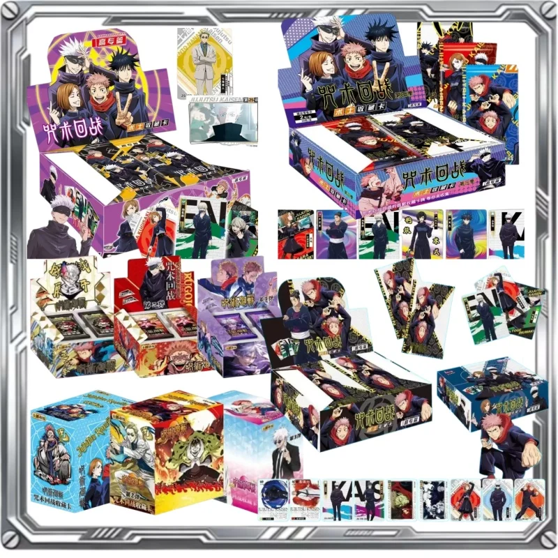 

Jujutsu Kaisen Anime Character Collection Deluxe Rare Full Set - Gojo Fushiguro Megumi Itadori Card Game Toy Japanese