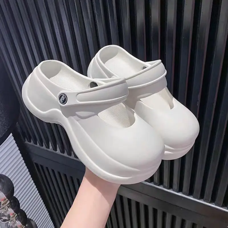 

Женская верхняя одежда, модные летние сандалии и тапочки Baotou на толстой подошве, новинка 202, damen schuhe, 2022, люкс