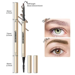 Brand Design Women Professional Eyebrow Pencil Unique Charm Female Cheap Eye Brow Pen Double Head Eyebrows Cosmetics With Brush