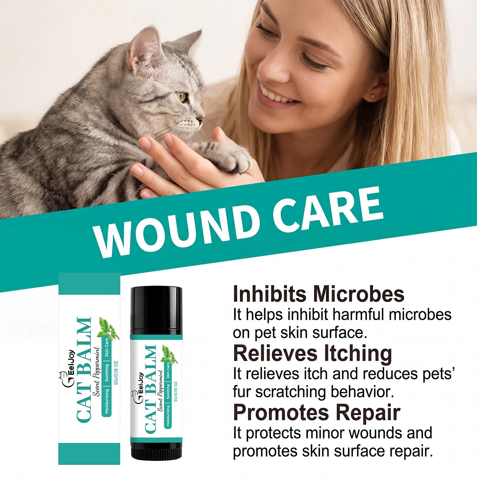 Cat Nose And Paw Balm Nourishing Dry Foot Moisturizer Protector Pet Accessories Natural Crack Portable Kitty Feet Repair Creams view 5