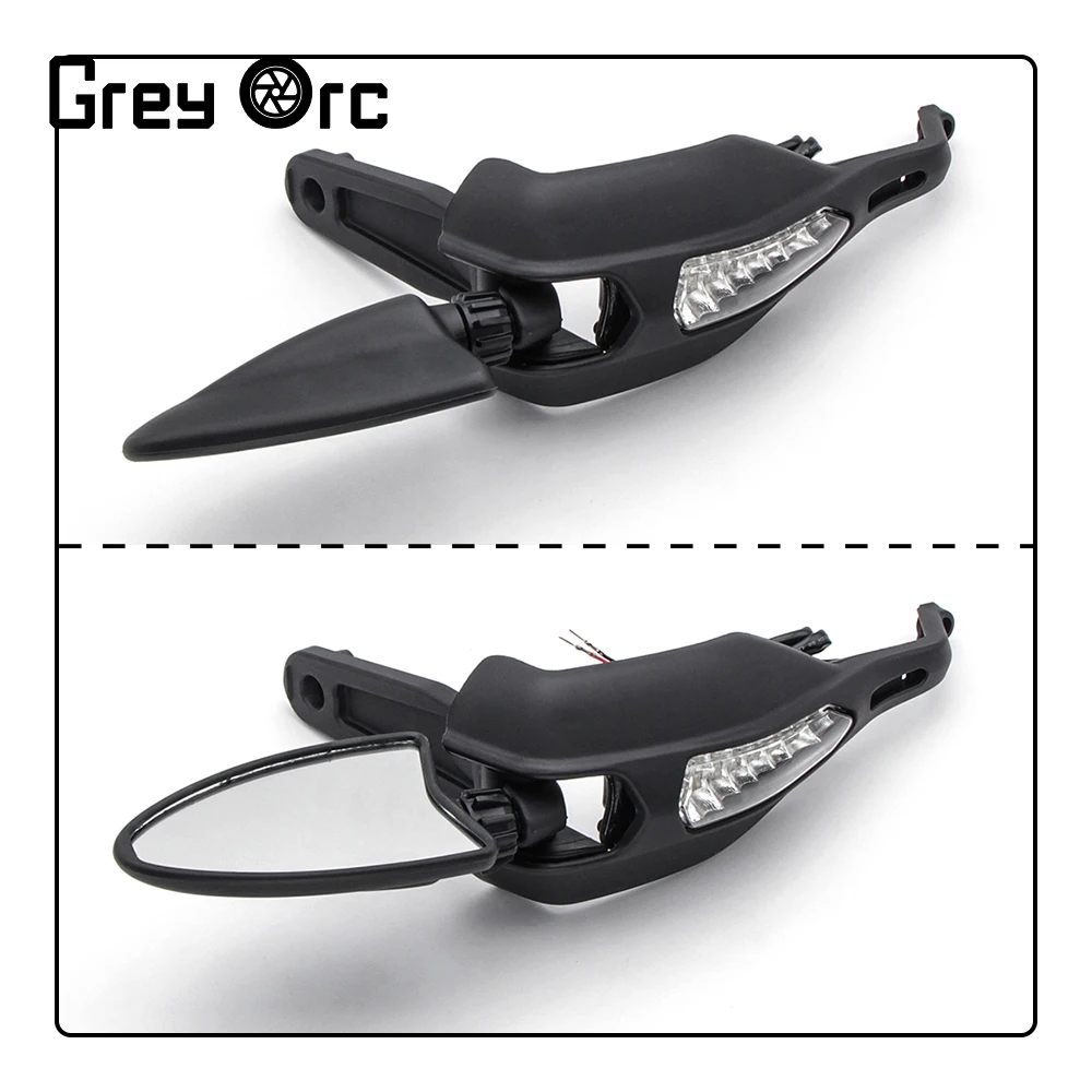 Handguards com luz de sinal volta lâmpada espelho guiador protetor mão guarda para ducati monster 796 hypermotard 1100s 2009 2010