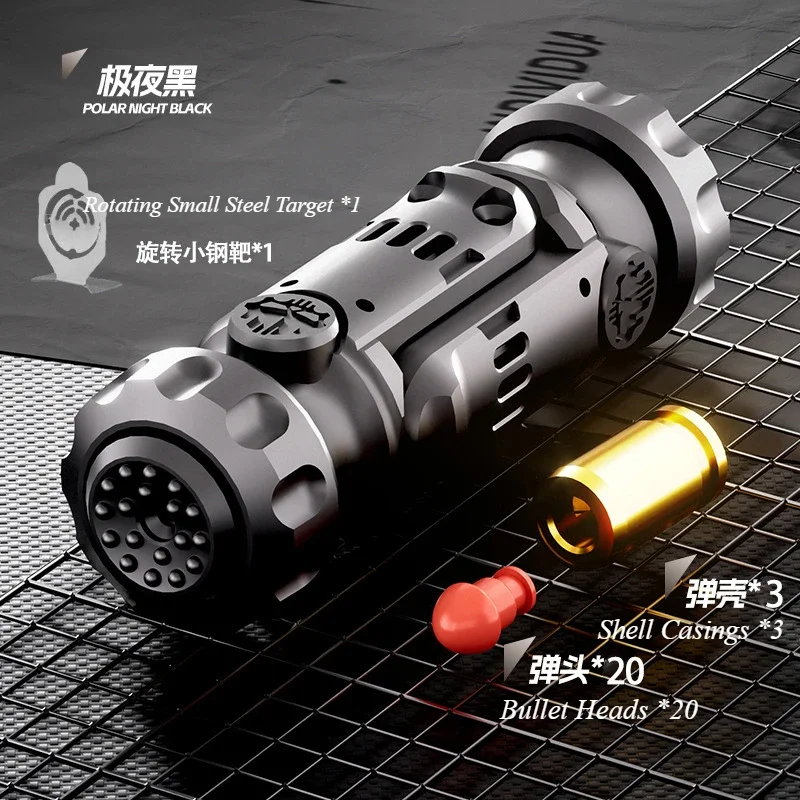 Stun Grenade Fidget Spinner Miniatuur Pistool Speelgoedpistool met Uitwerpbare Schelpen Stress Vinger Speelgoed voor Volwassenen Kinderen Beste Cadeaus - afbeelding 1