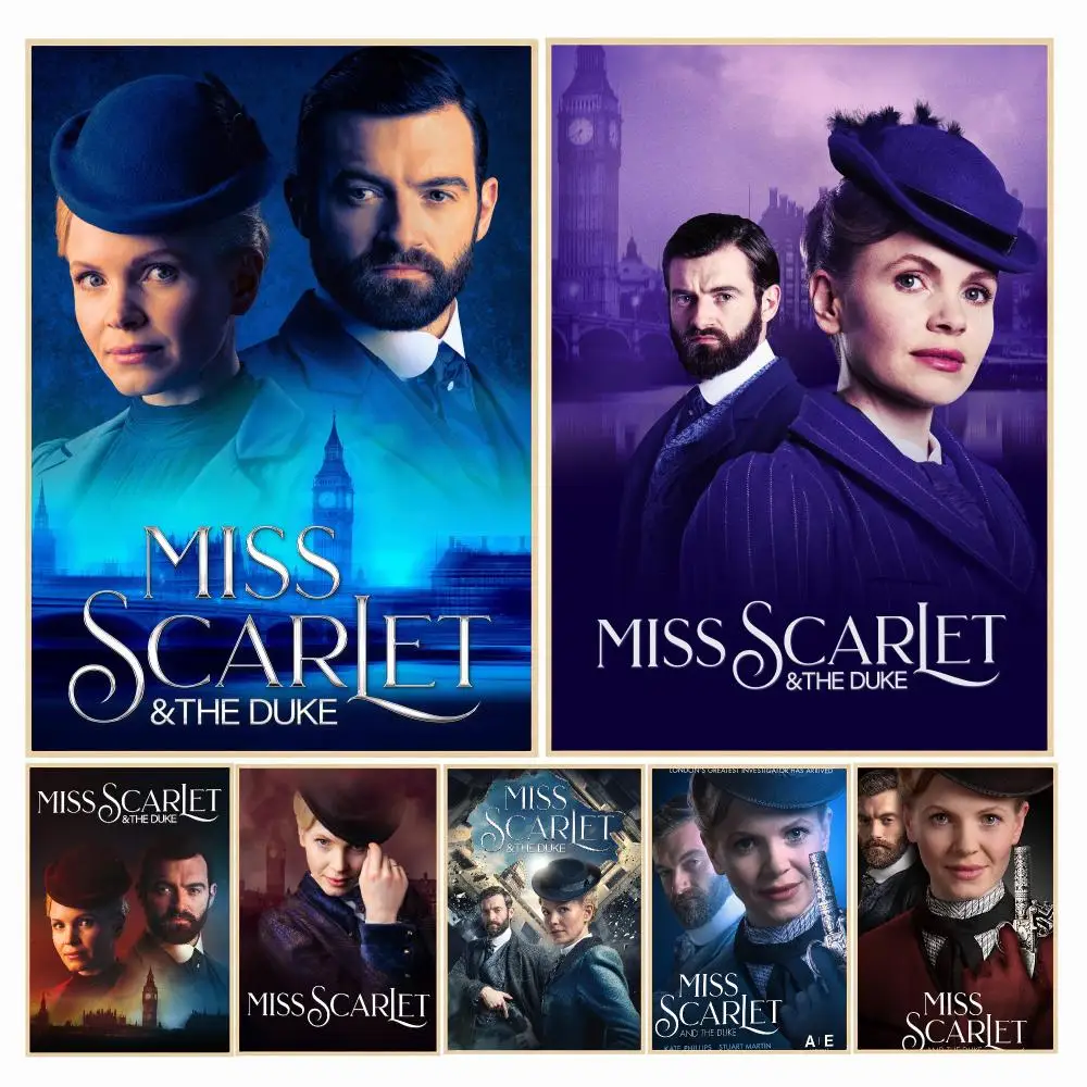 tv series M-Miss Scarlet-T Poster Decorative Wall Art Sticker for Cafe Office Bedroom and Living Room