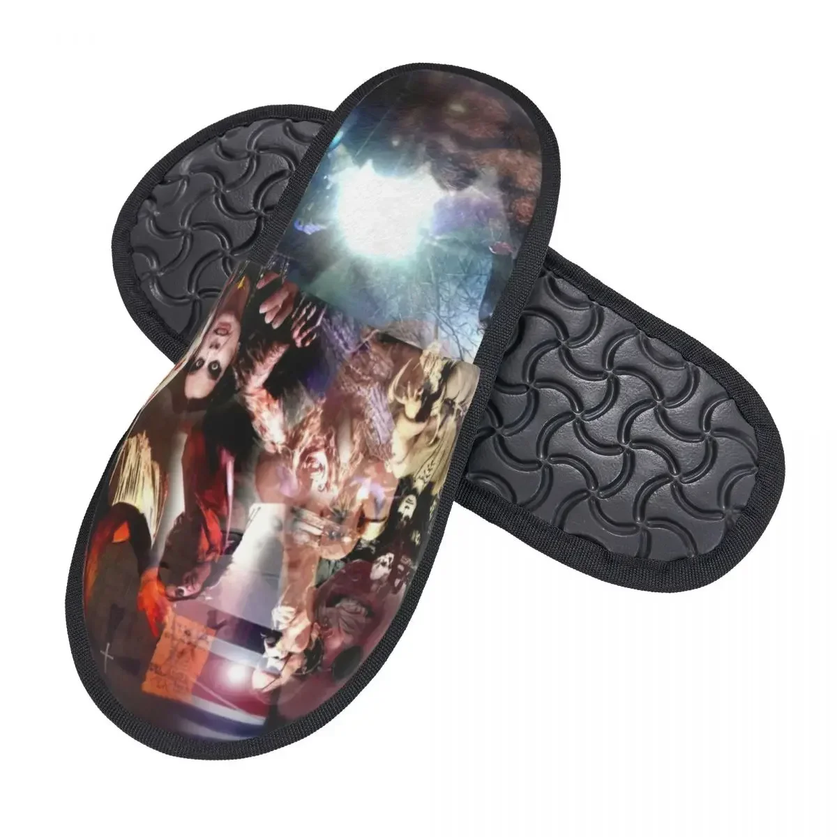 Custom Prince Of Darkness Memory Foam Slippers Women Cozy Warm Heavy Band Rock House Slippers