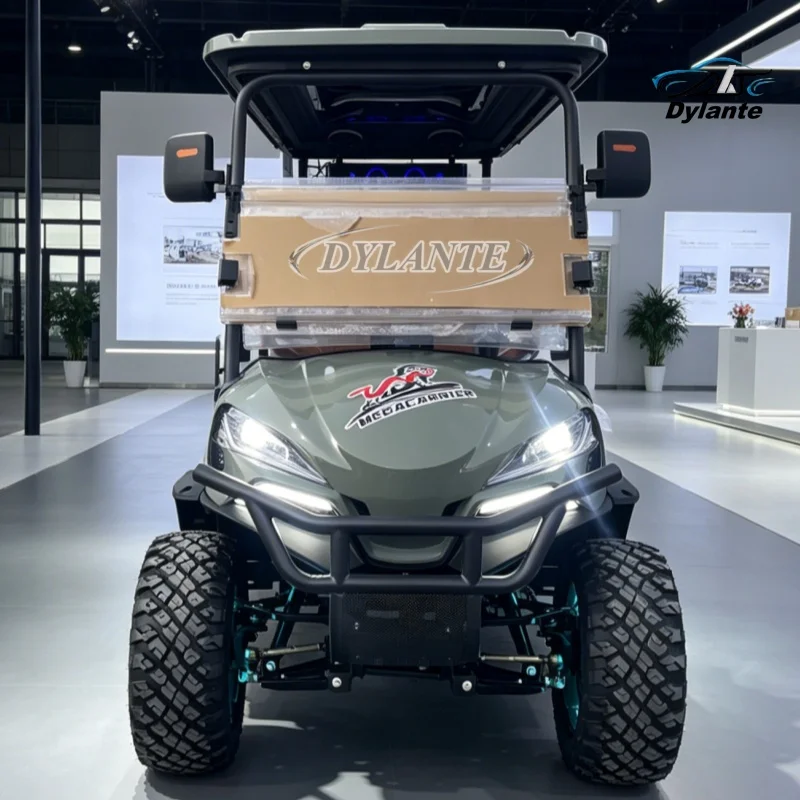 New Double Swing Arm Independent Front Suspension Off-Road Hunting Golf Cart 60V Lithium Battery Solar Panel Powered Golf Cart