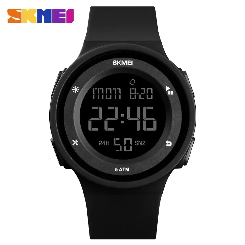 

SKMEI 1445 Watches reloj hombre Comfortable Simple Digital Men Women Watch 2 Time Waterproof Mens Ladies Sports Wristwatches