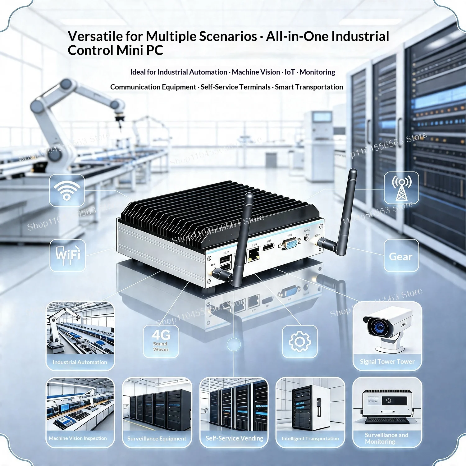 Mini-Industrie-PC N100 Quad-Co – Fanless Industrial Pc Rs485 Core I7 Bewertung und Preis