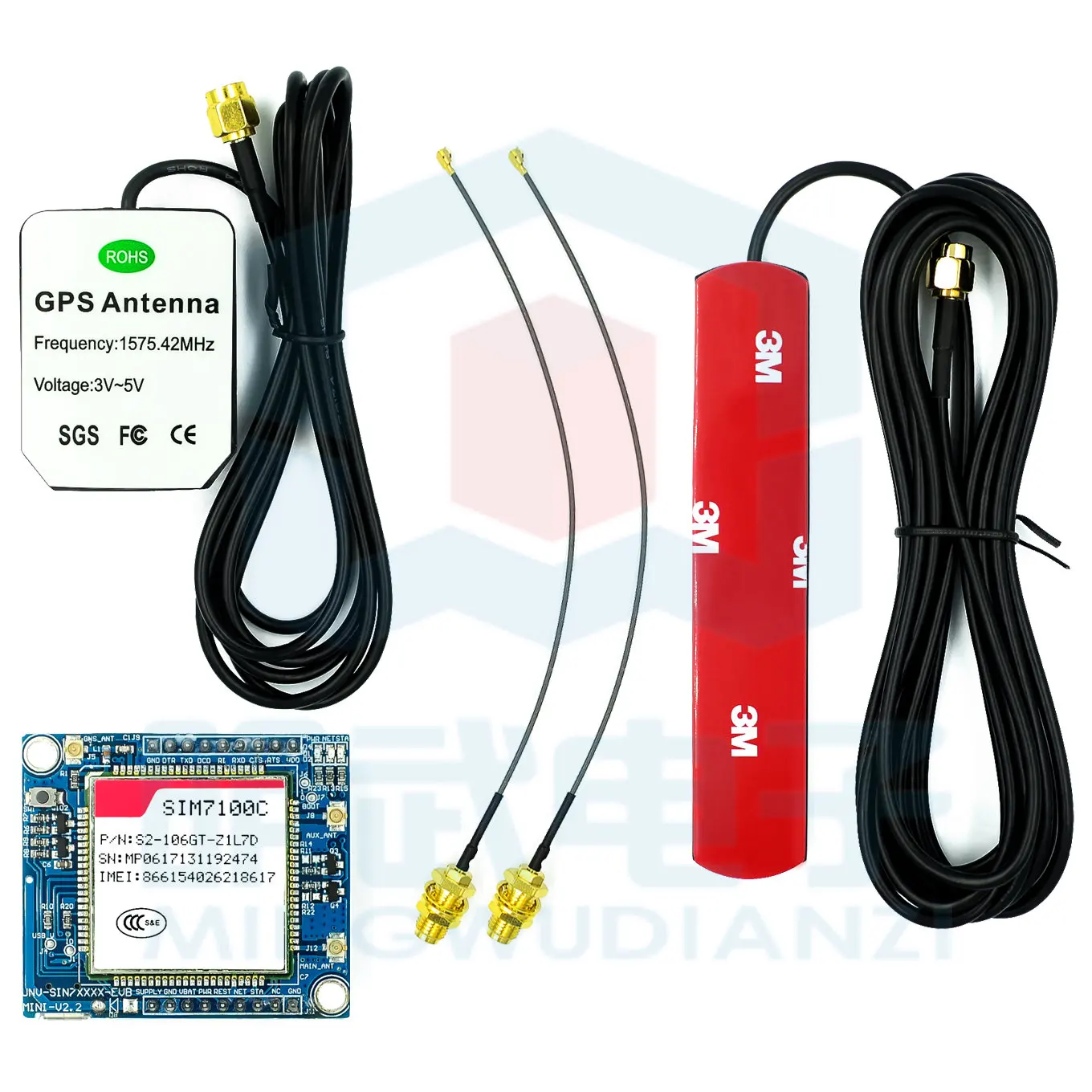 

4g Module Development Board SIM7100C/SIM7100CE 7 Mould LTE Communication dial-up Internet Access
