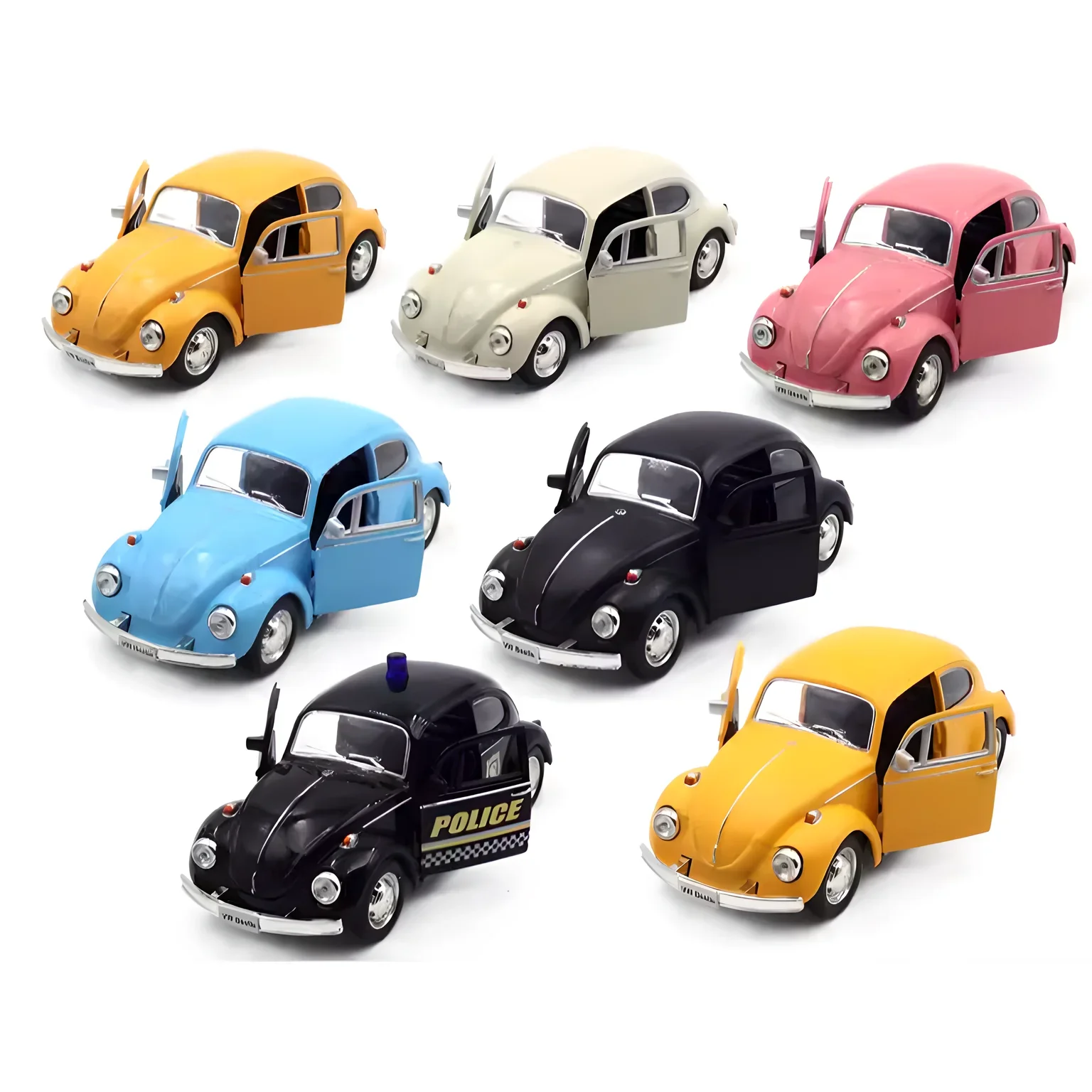 1:36 1967 Volkswagen Beetle Toy Car For Children RMZ CiTY Diecast Miniature Model Pull Back Collection Gift For Kid Boys