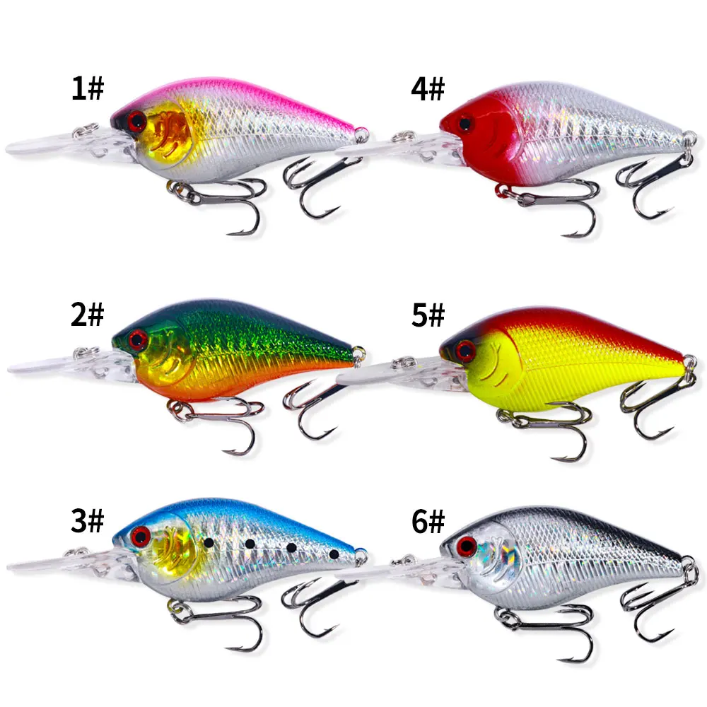 1PC 12.5g 8.8cm Crank Fishing Lure Bait Wobbler Minnow Isca Artificial Lures Crankbait Leurre de Bass Pike Trolling Pesca Tackle