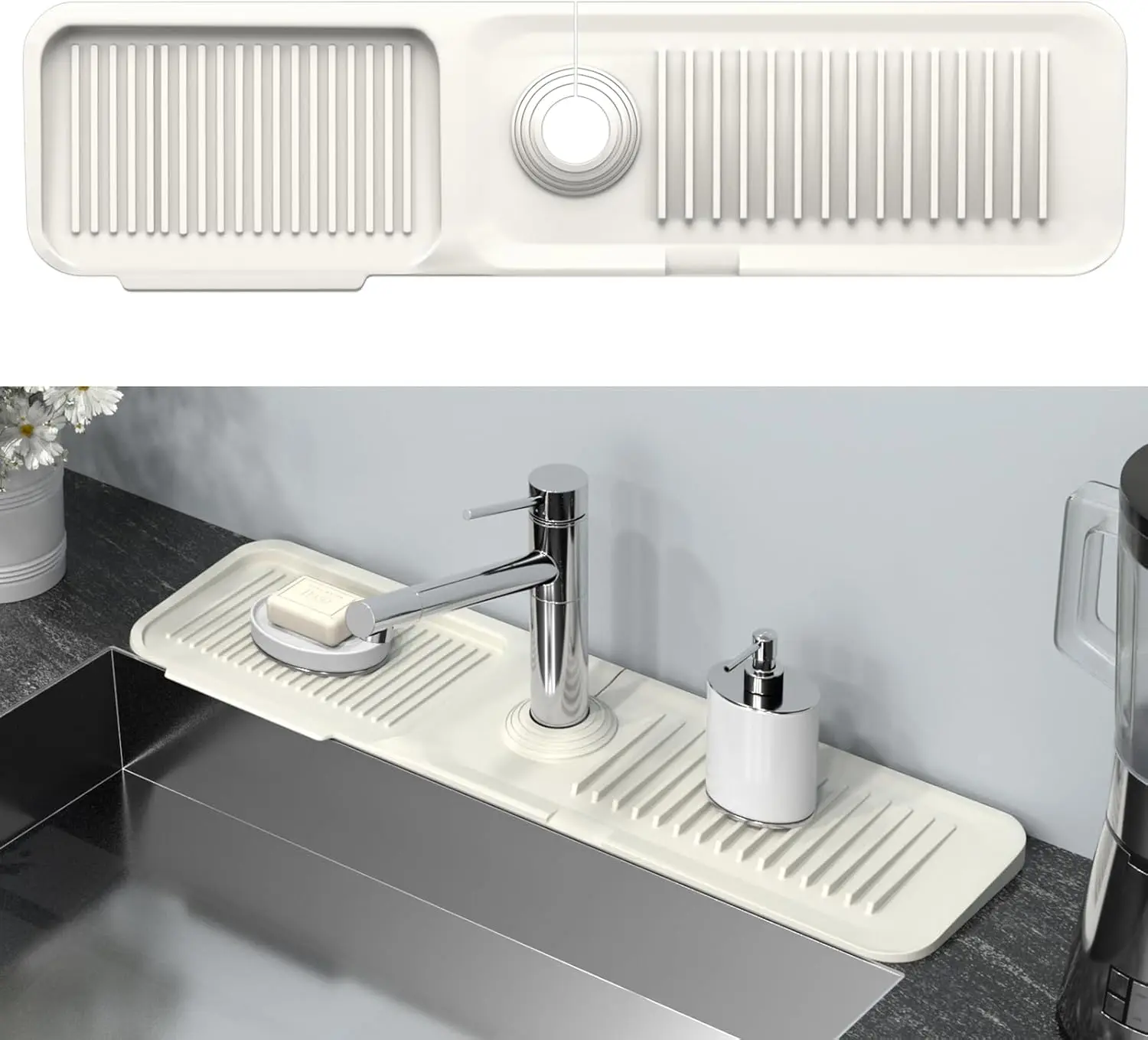 

Кухонный силиконовый коврик для смесителя, коврик для улавливания воды, коврик для раковины, защита для столешницы, ванная комната