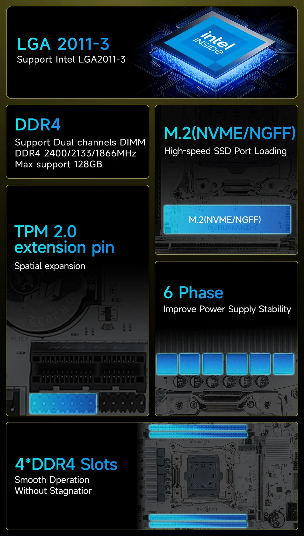 HUANANZHI X99-4MF PLUS Motherb – Pc Gaming Xeon Bewertung und Preis