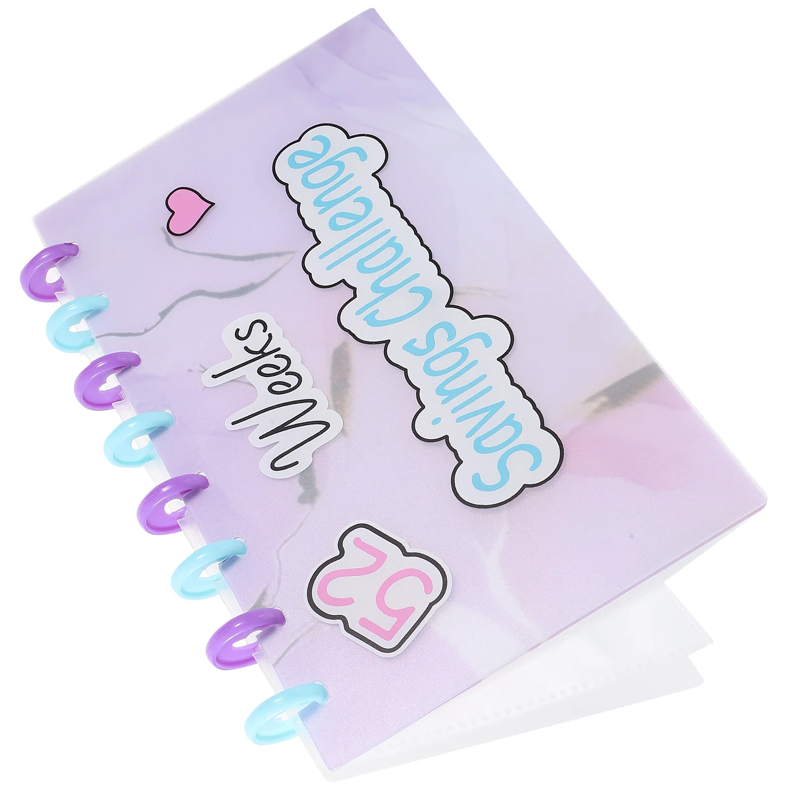 

Budget Binder with Cash Envelopes Loose-Leaf Budgeting Planner 1 Book Money Recording Notepad for Savings Challenge and