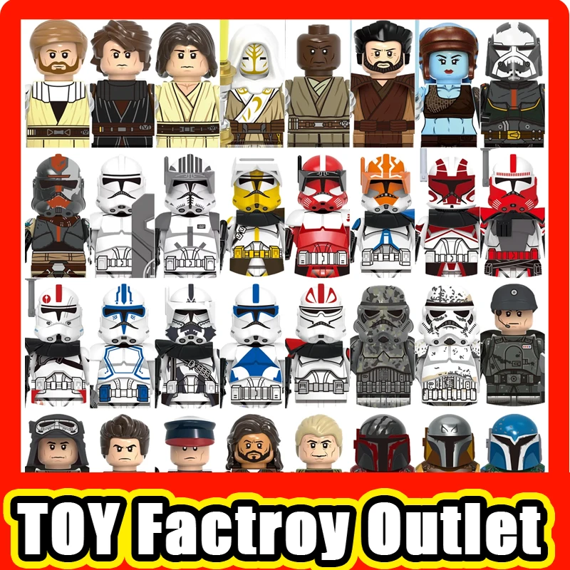 

Star Wars building blocks figurines brick toys Wrecker Airborne 501st Trooper Baylan Skoll Mini Figure building blocks gifts