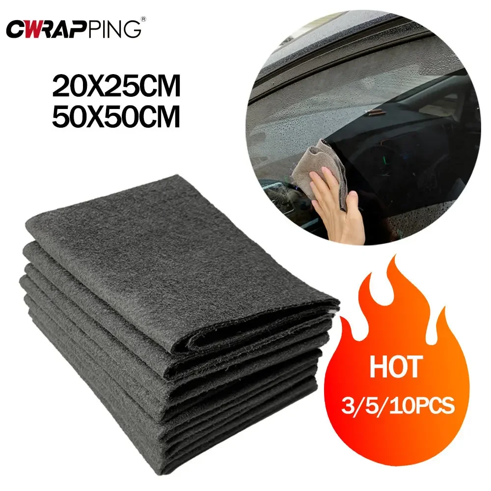 Car Wash Towel Thickened Magic Car Drying Cloth Microfiber Glass Cleaning Cloth Durable Reusable Washable Towel Car Accessories