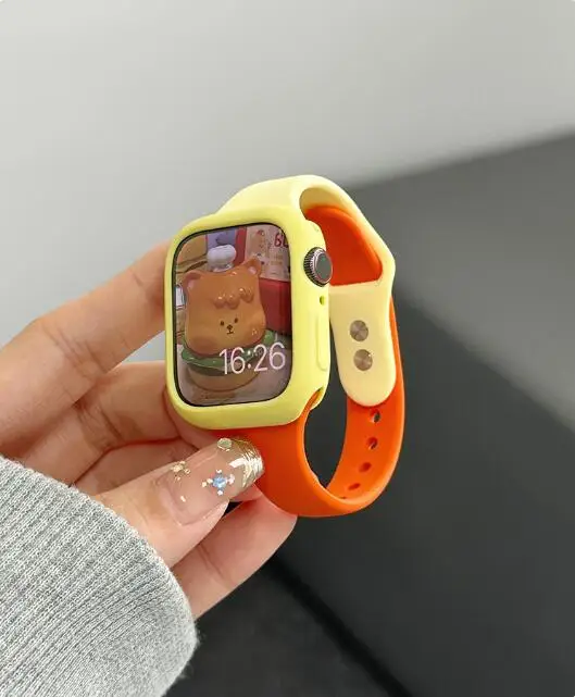 38 42mm Silicone Strap for Apple Watch Band 40/44mm 6 5 4 SE for Iwatch Series 1 2 3 7SE 8 41/45mm 49Ultra Slim Rubber Bracelet