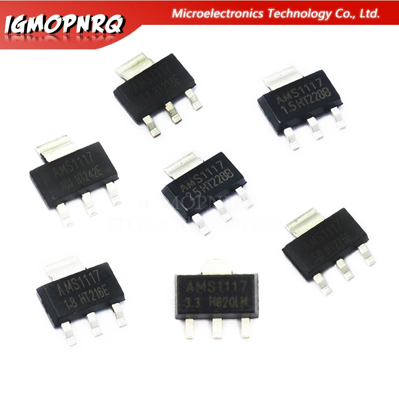 

20PCS AMS1117 AMS1117-3.3V AMS1117-ADJ AMS1117-1.8 AMS1117-1.2 AMS1117-2.5 AMS1117-3.3 AMS1117-5.0 AMS1117-1.5 SOT-223 New