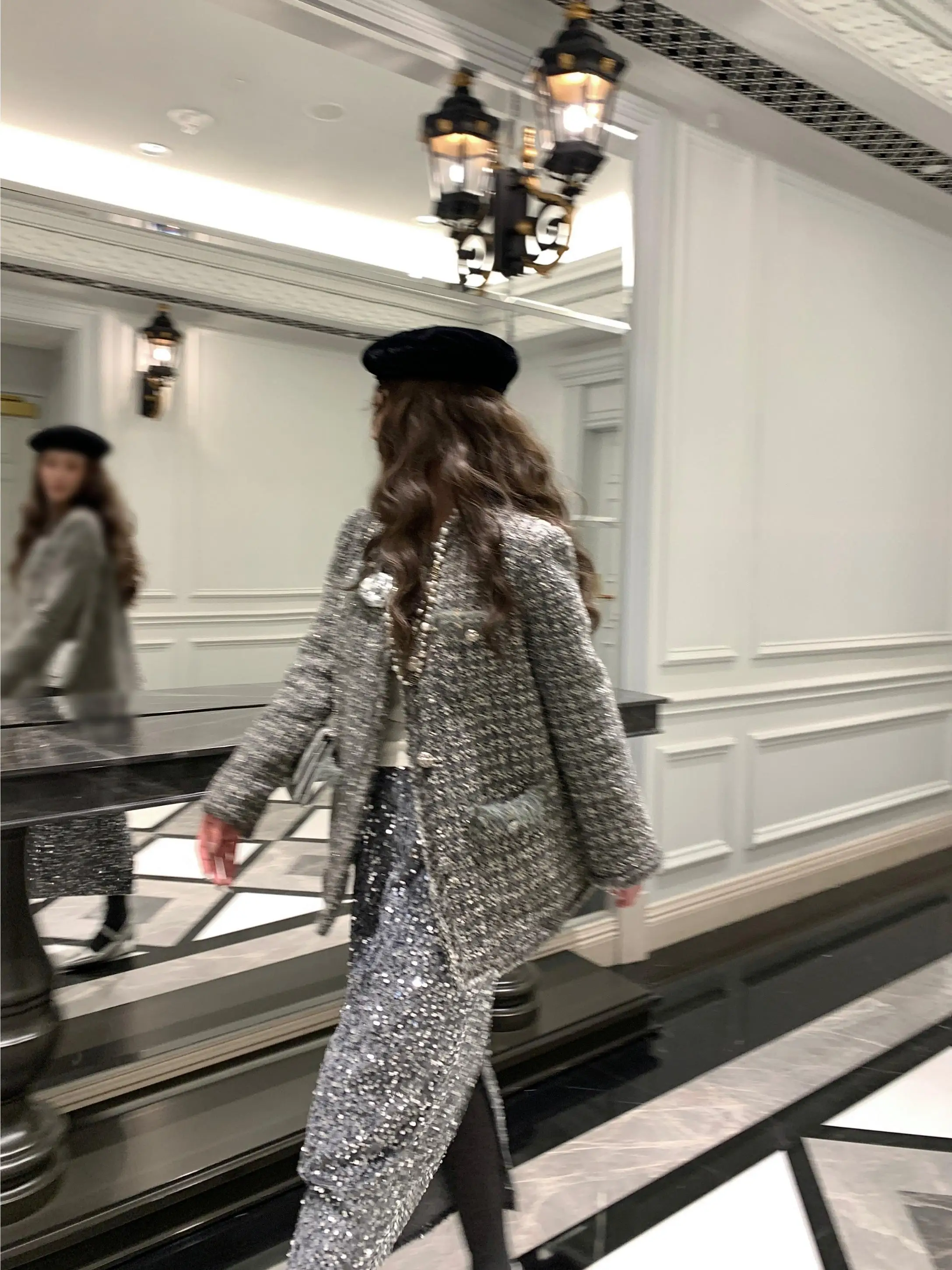 

Женское утепленное зимнее пальто из твидовой шерсти Eau De Mer Galaxy Prestigious Heavyweight с длинными рукавами