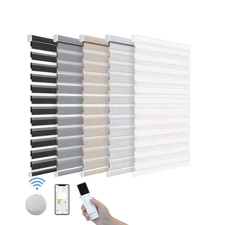 

Customizable：Smart Blinds Window Shade Cordless Motorized Blinds for Office