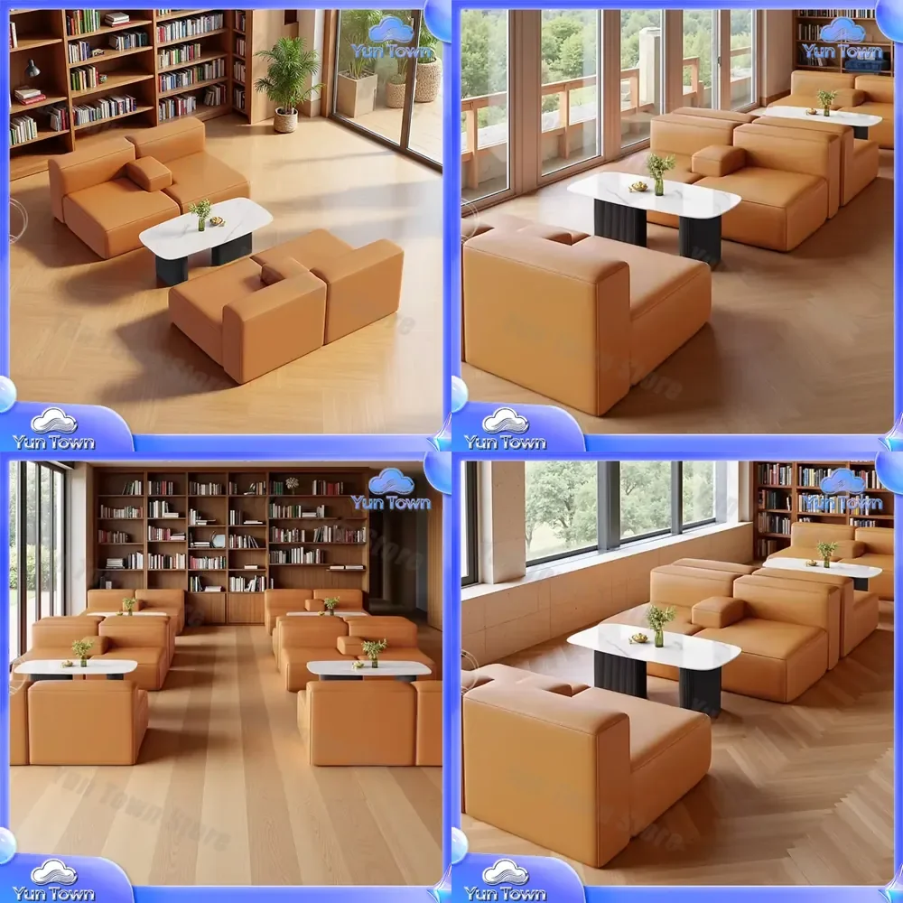 Modern Luxury Velvet Synthetic Leather Modular Sofa with Metal Legs for Living Room Furniture