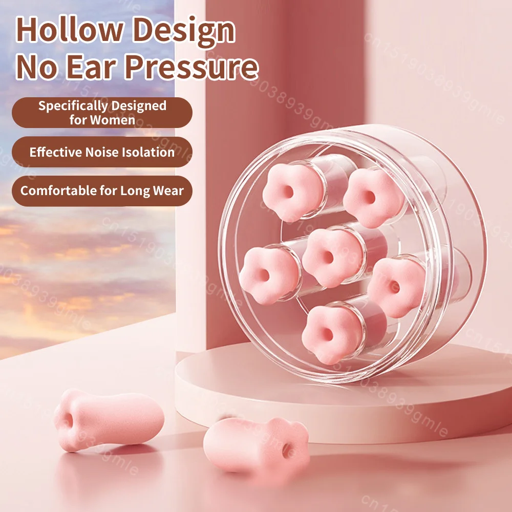 Flower Anti Noise Silicone Earplug Sleep Noise Reduction Ear Plug Canceling Soundproof Ear Plugs Waterproof Soft Ear Protector ﻿