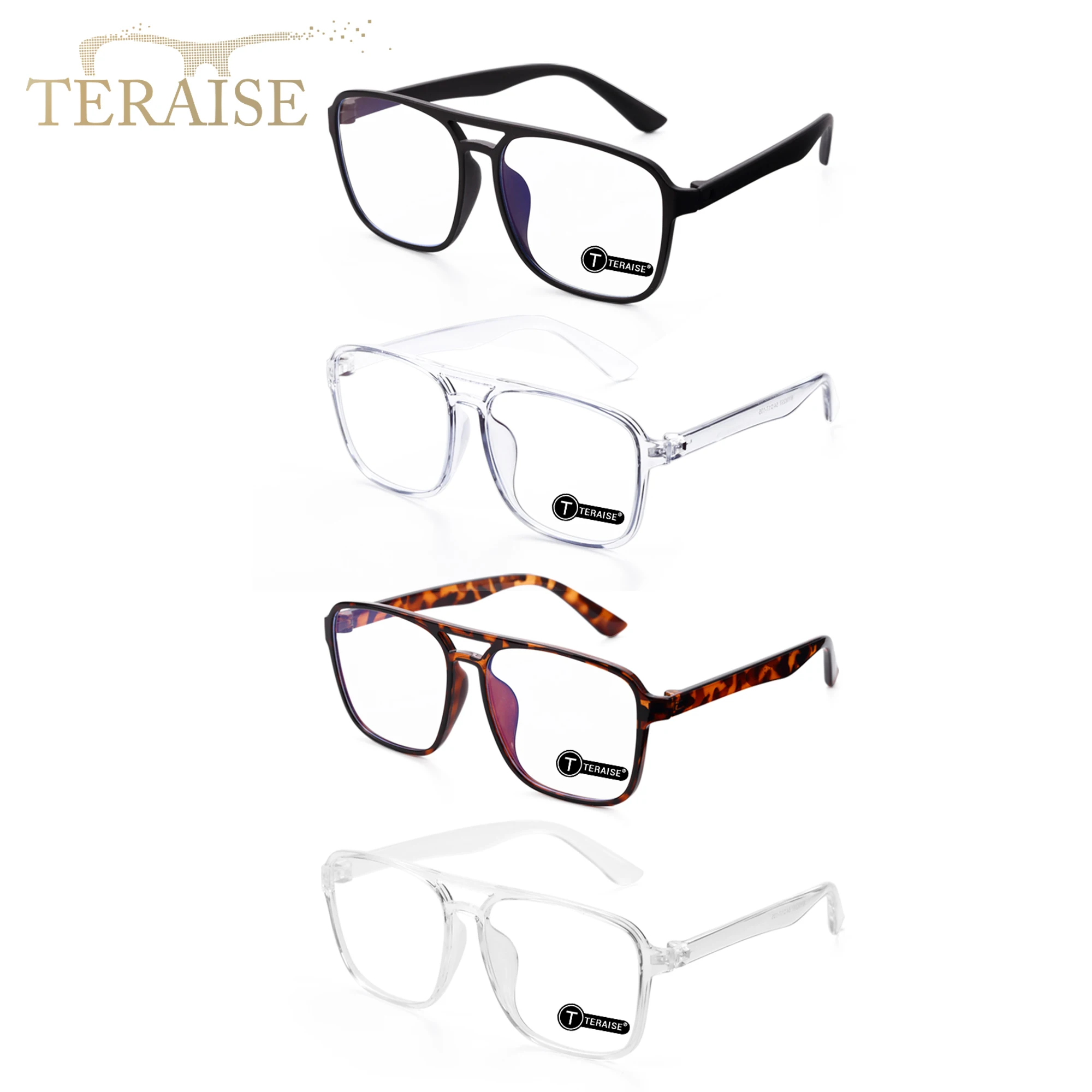 

TERAISE 4 Pairs Fashion Round Cat Eye Style Reading Glasses,Super light Weights