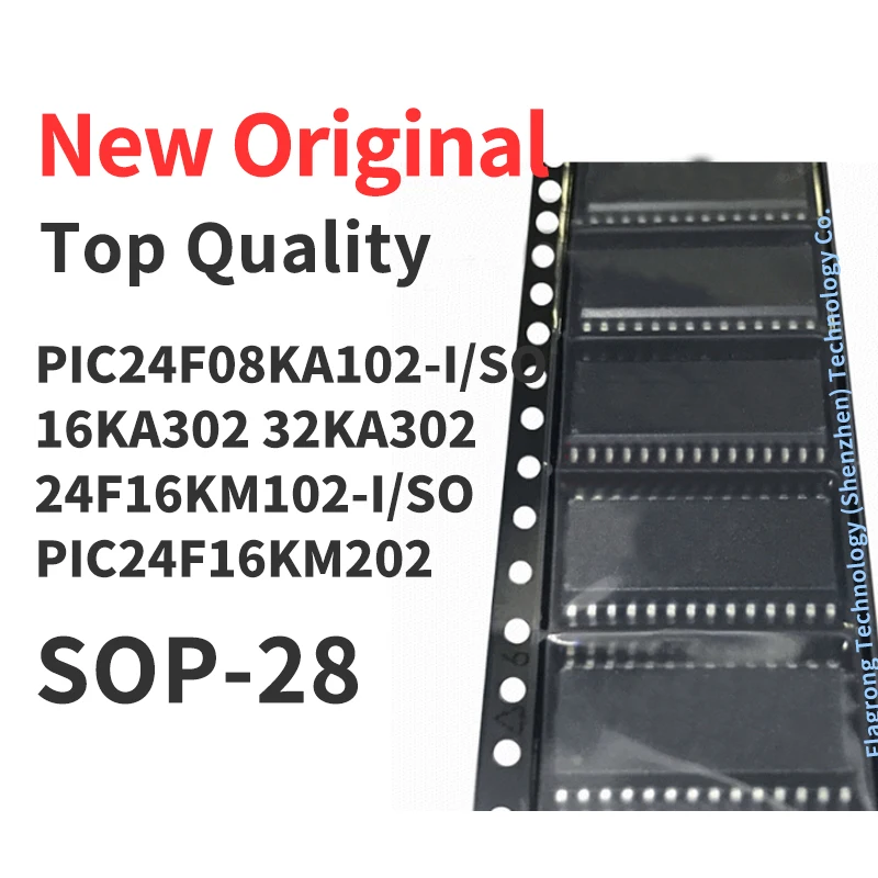 1 Piece PIC24F08KA102 PIC16KA302 PIC32KA302 PIC24F16KM102 PIC24F16KM202 -I/SO SOP-28 Chip IC New Original