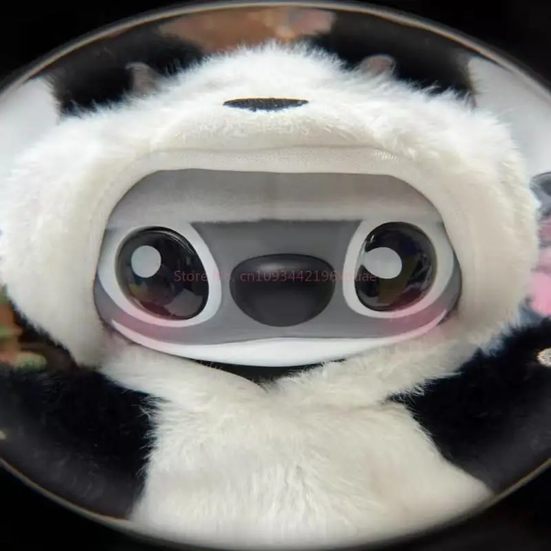 Colgante de juguete de peluche de Stitch de Disney, edición limitada, serie Genz Street, lindo Panda, Animal relleno, regalo de cumpleaños y Navidad Ideal