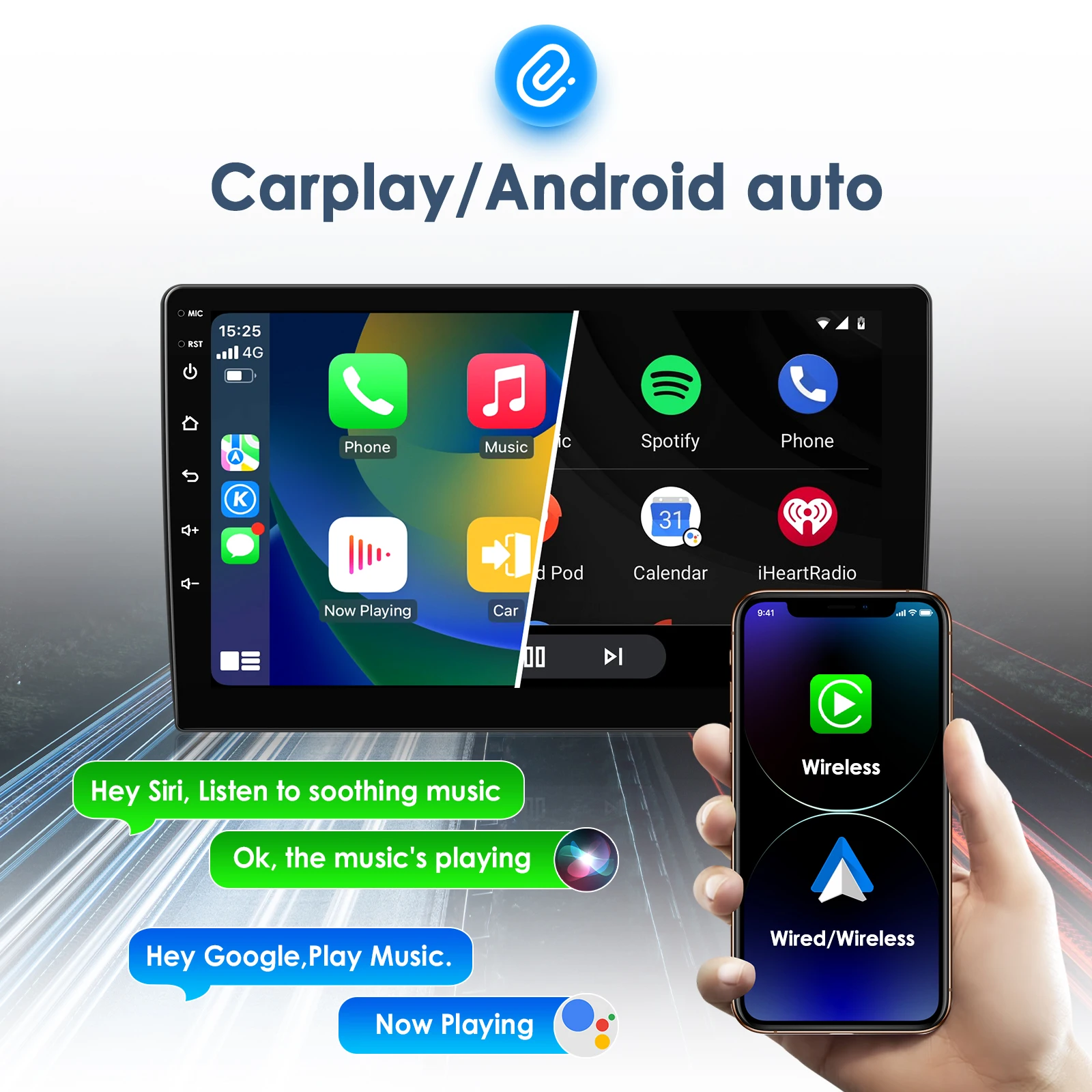 Hizpo 10.1 ''أندرويد 14 مشغل وسائط متعددة للسيارة لسيتروين C4 C4L 2013-2017 Carplay GPS 4G AI شاشة ذكية Autoradio 360CAM