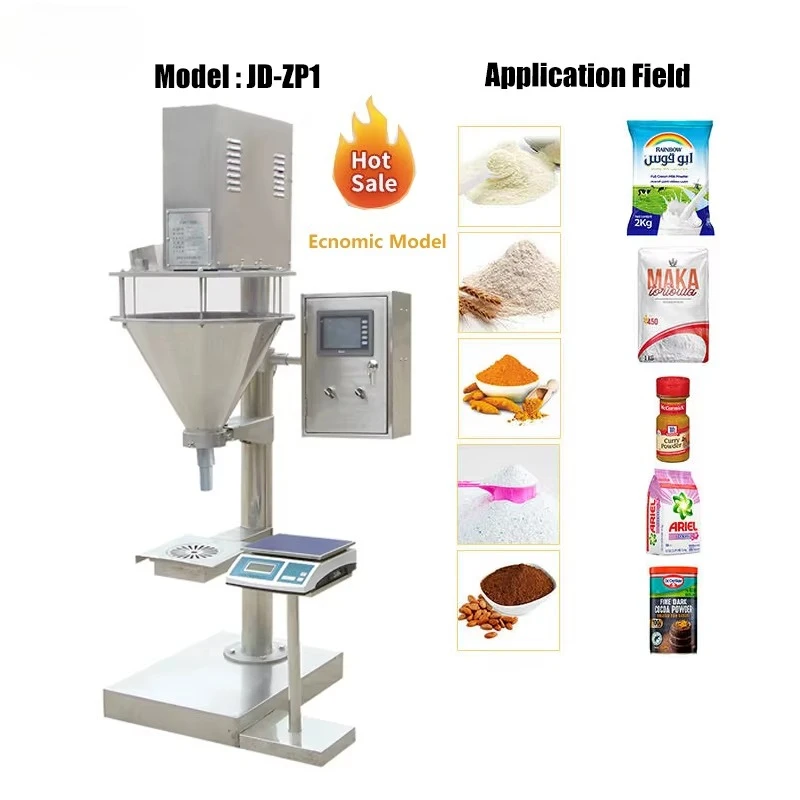 5-5000g Spice Powder Auger Filler Flour Dosing Machine Plastic Pouch/Bags/Cases Packing Machine for Food Packaging