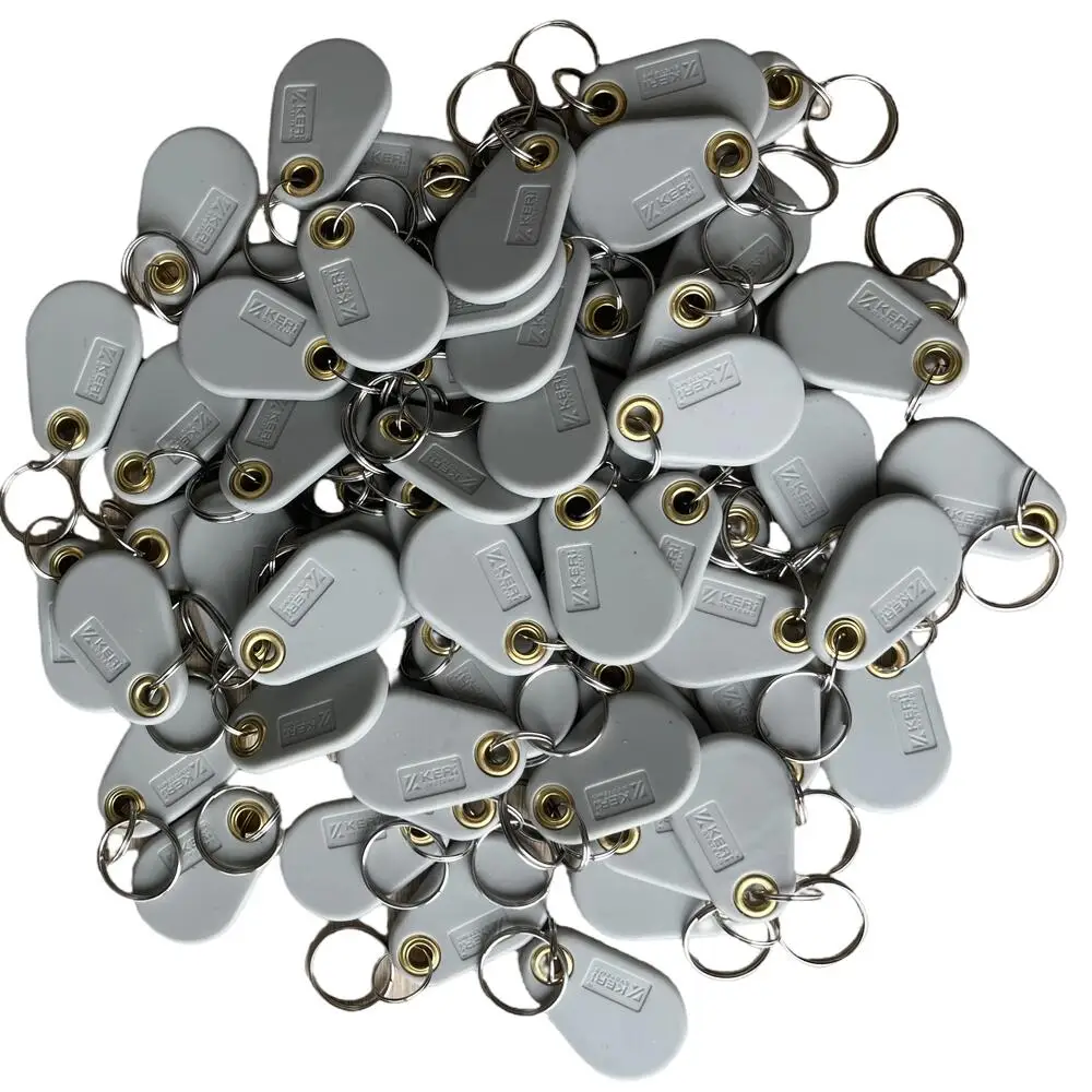 100Pcs 125Khz ID T5577 EM4305 Rewritable RFID Smart Card Keyfob Key Tags For Access Control RFID Copier Blank Data