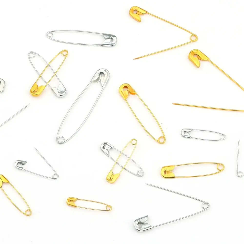 150Pcs/Box Durable 27/32/38/45/55mm Safety Pins Large Small Assorted Size Sewing Tools DIY Sew Brooch Apparel Accessories