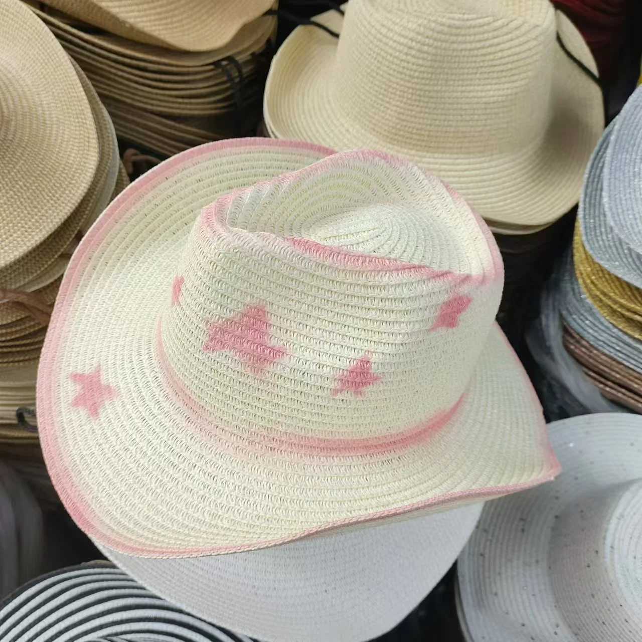 

star western Straw Cowboy hat Unisex Fashion ethnic style straw hat solid cap men women summer Jazz Hat Panama men sun hat
