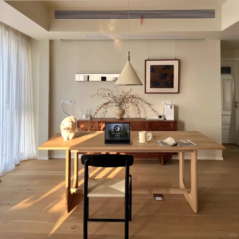 

Nordic Slate Modern Minimalism Dining Table Modern Minimalist Home Ash Solid Wood Table Hermoso Y Duradero Dining Room Furniture