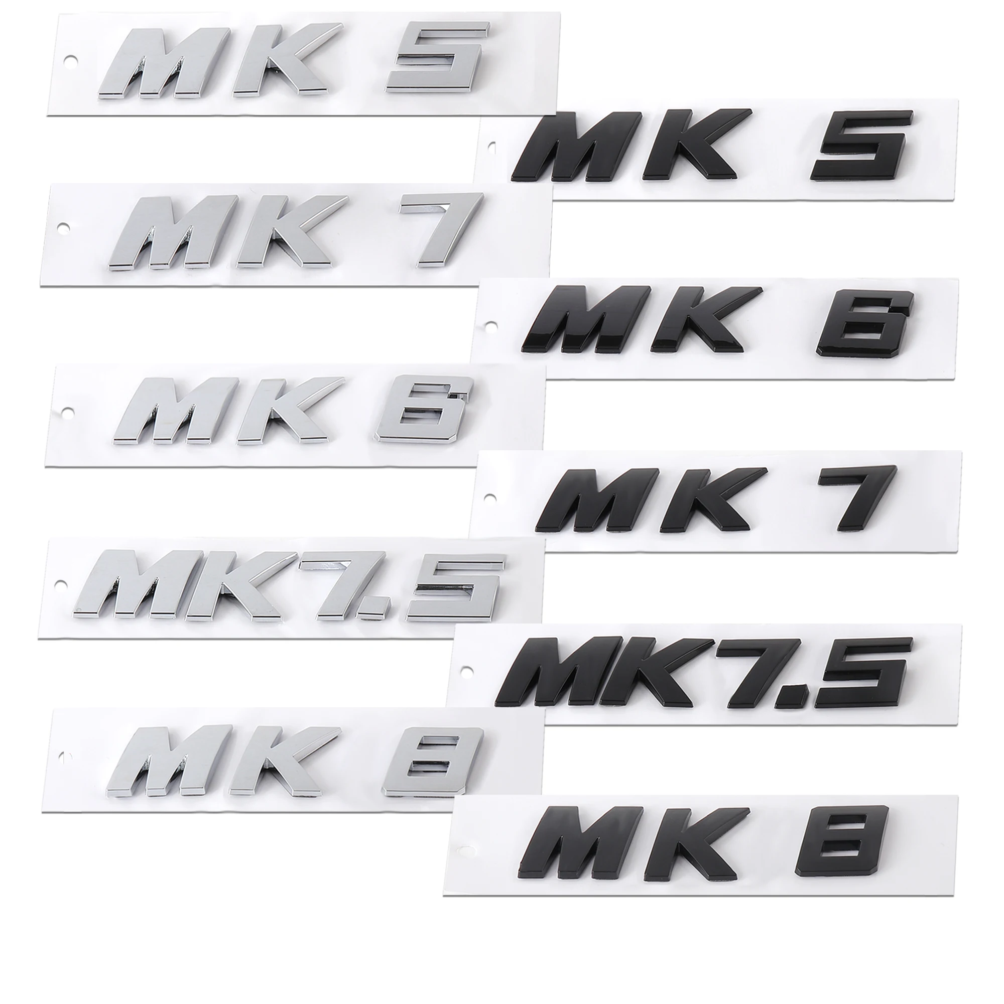 

1 шт. яркий серебристый ABS значок багажника автомобиля наклейка с буквами серии MK логотип наклейка для VW Golf MK5 MK6 MK7 MK7.5 GTI Passat аксессуары