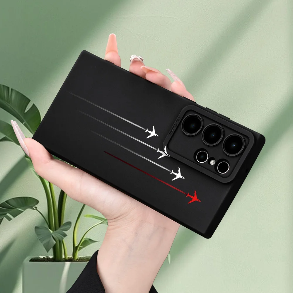 ファッションクリエイティブな飛行機柄TPUスマホケース iPhone17 16 15 14 13 12 11promax plus対応