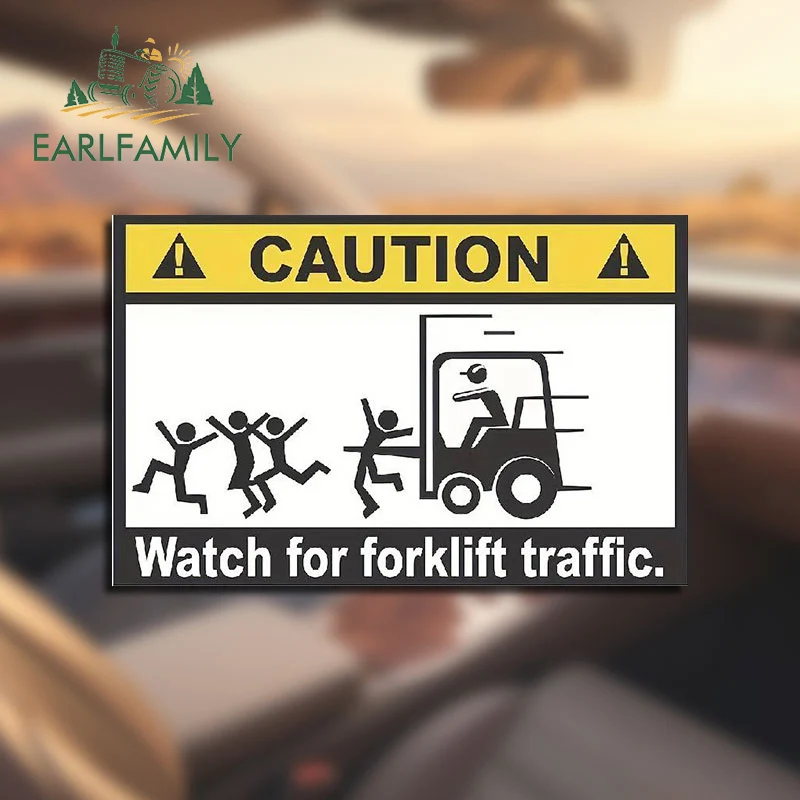 

EARLFAMILY 13 см X 8,4 см для предупреждения часы для вилочного погрузчика Автомобильная наклейка Солнцезащитная модная наклейка креативный граффити Декор