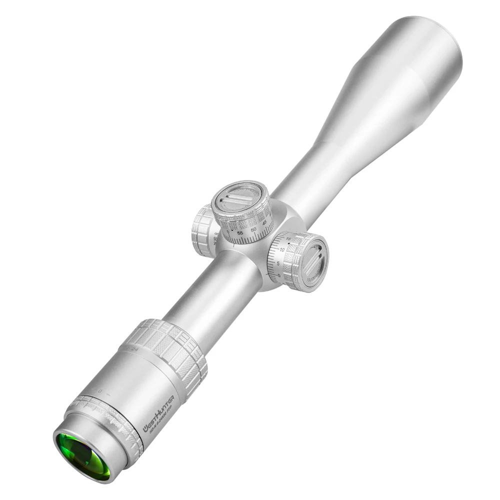 WestHunter HD-N 6-24x50 FFP ライフルスコープ第一焦点面光学照準器 1/8 MOA タレット HD ガラスエッチングレチクル狩猟スコープ