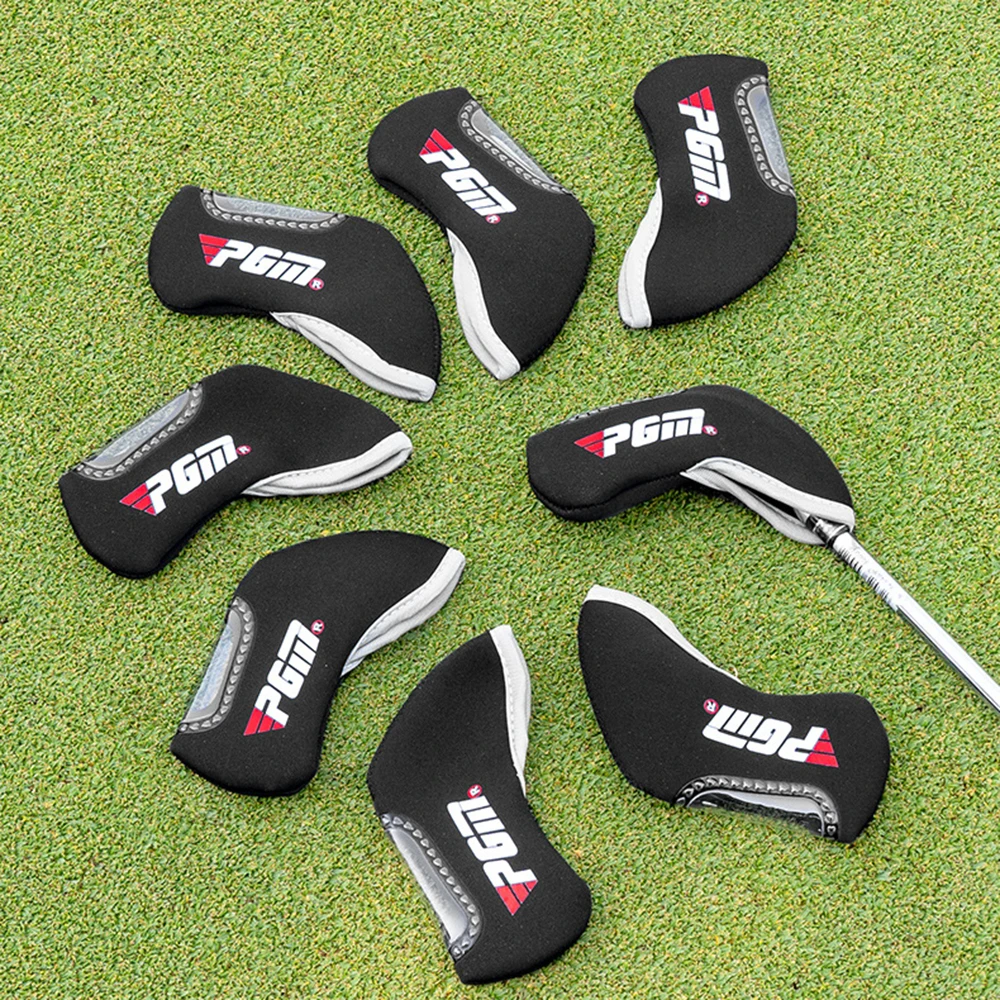 PGM Golf Club Head Cover Driver Iron Wood Rod Headgear 1/3/5/8 Pcs Golf Headcovers Transparent Top Cover Easy to See the Numbers
